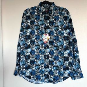 Robert Graham Alloway Equinox Skull Print Button Up Shirt Men’s Small NEW
